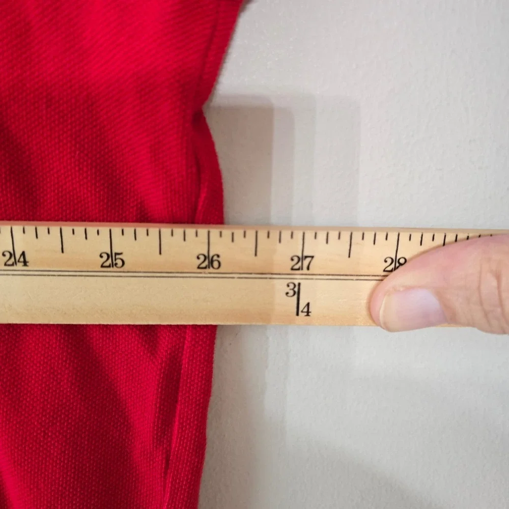 Polo‎ Ralph Lauren Mens Red Big Pony Hooded Pique Long Sleeve Shirt XXL TTG